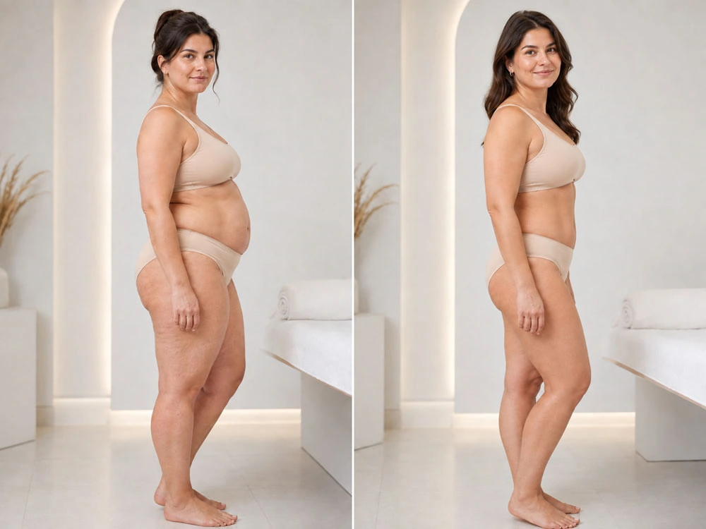 Корекція фігури VelaShape в Одесі — візуальні зміни до і після
